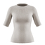 Sports Compression Shirt Short Sleeve Women silvergrey