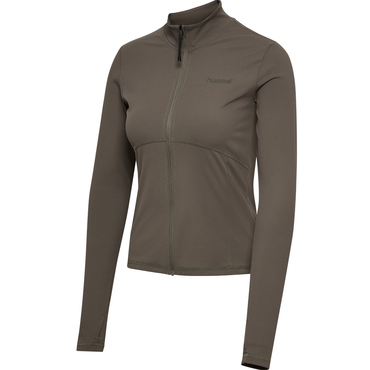 hmlPRIMA W RIB ZIP BLOUSE