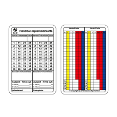 HANDBALL SPIEL NOTIZKARTEN (50 STÜCK)