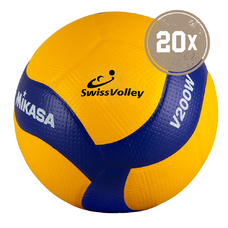 20ER BALLPAKET VOLLEYBALL V200W-SV SWISS VOLLEY-2407082