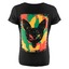 T-Shirt Frauen Camo black