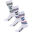 hml3-PACK SOCKS CHEVRON HIGH RETRO whitemulticolor
