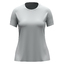 T-Shirt Uni Damen hellgrau