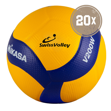 20ER BALLPAKET VOLLEYBALL V200W-SV SWISS VOLLEY